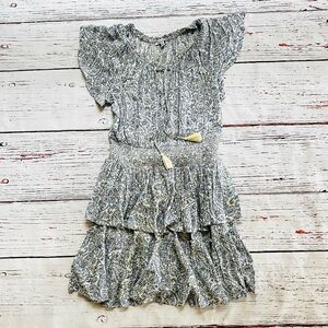 Women’s Floral Blue and White Dress! Size M